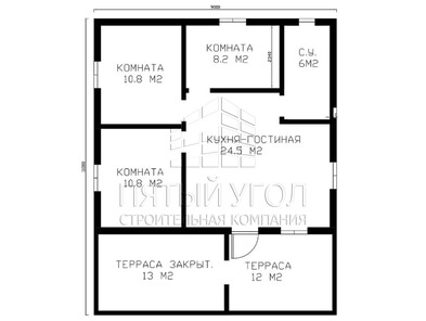 Каркасный дом 11x9 в ТОС Дубовая Горка